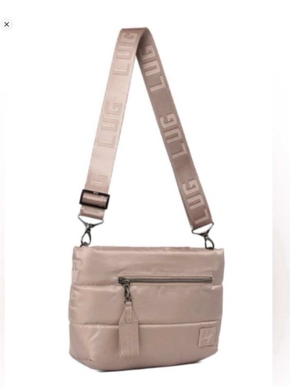 lug Puffer Crossbody Bag in Blush